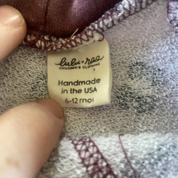 Lulu + Roo Magenta Cheetah Crewneck Size 6-12M - Picture 2 of 4